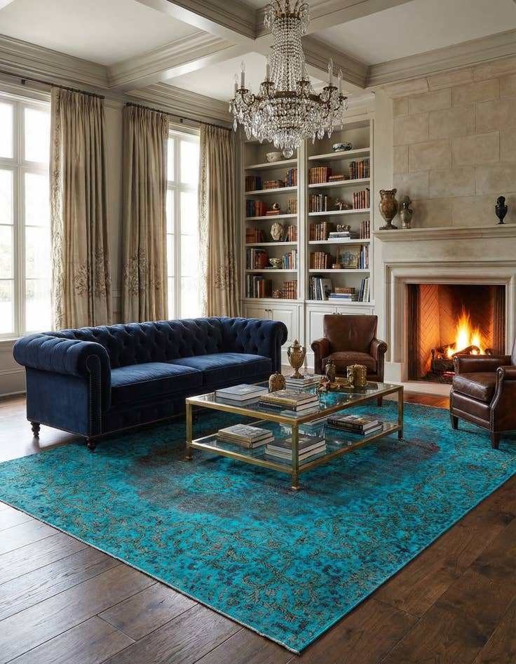 Detail image of 9' 5 x 12' 4 Vintage Royal Wool Rug