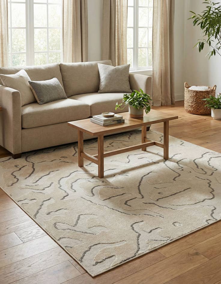 Detail image of  7' 10 x 7' 10  Washable Sabrina Soto Indoor / Outdoor Square Rug