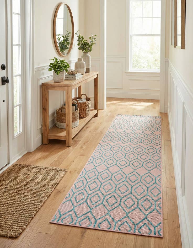 Detail image of 2' x 8'  Washable Jill Zarin Turks and Caicos Indoor / Outdoor Runner Rug