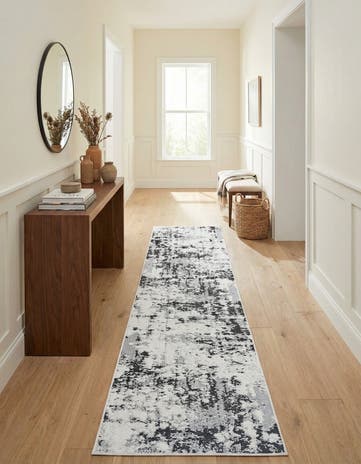 Black Abbey Runner Rug