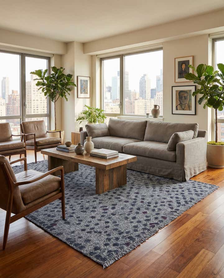 5' 2 x 8' 6 Hand Knotted Darya Wool Rug