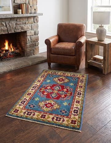 2' x 3' Hand Knotted Kazak Rug