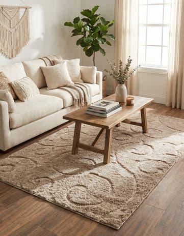 4' x 6' Botanical Shag Rug