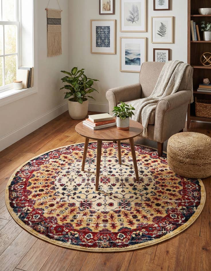 Detail image of  5' x 5' Kennedy Round Rug