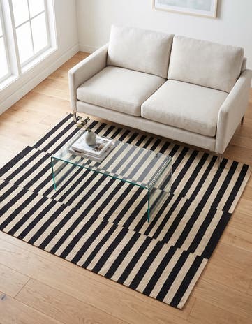 5' 2 x 6' 4 Hand Woven Kilim Modern Wool Rug