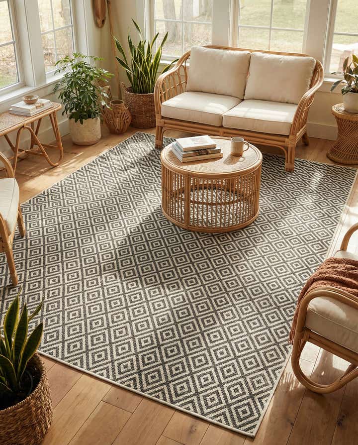 7' 10 x 11' Easy-Clean Jill Zarin Costa Rica Indoor / Outdoor Rug