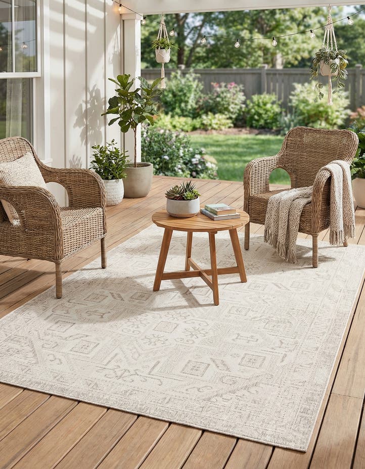 6' x 9' Easy-Clean Aztec Indoor / Outdoor ...