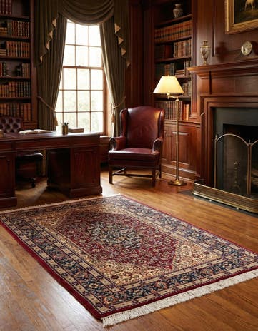 4' x 6' 2 Hand Knotted Jaipur Wool Rug