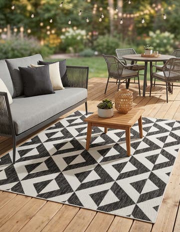 6' x 9' Easy-Clean Jill Zarin Napa Indoor / Outdoor Rug