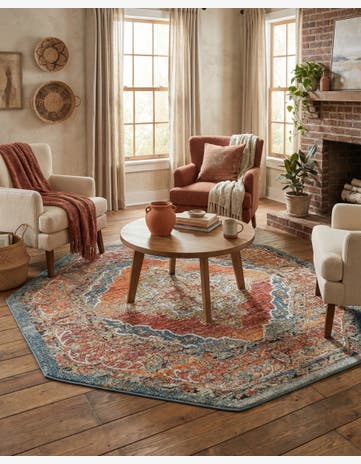 5' x 5' Isabella Octagon Rug