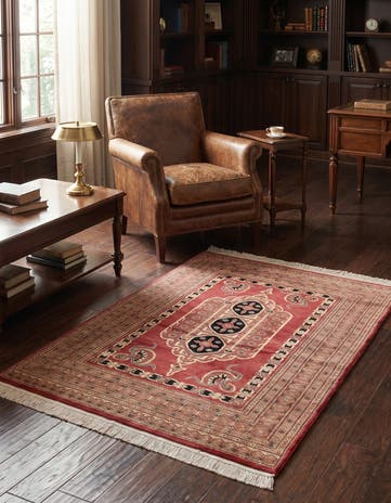 4' 2 x 6' 1 Hand Knotted Bokhara Oriental Rug