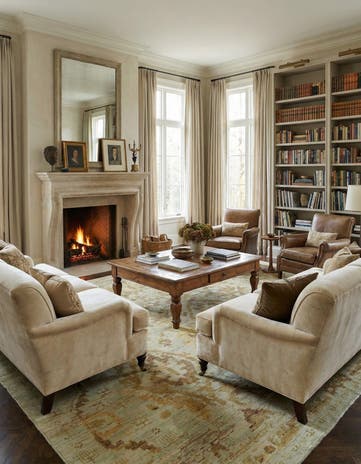 12' 2 x 15' 6 Hand Knotted Oushak Wool Rug