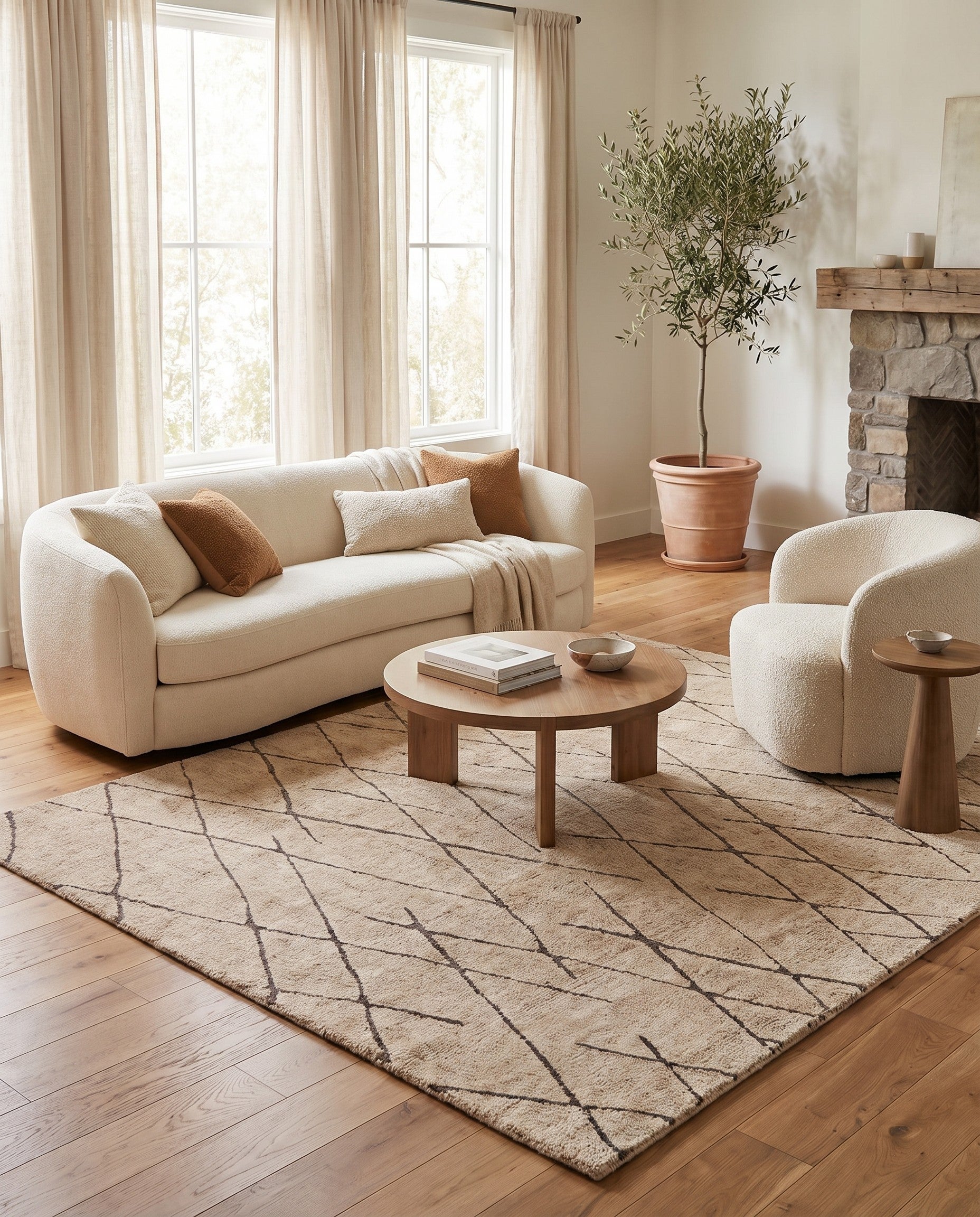 7' 10 x 7' 10 Atlas Moroccan Wool Square Rug