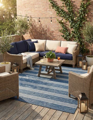 9' x 12' Easy-Clean Jill Zarin Anguilla Indoor / Outdoor Rug