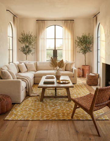 6' x 9' Hand Knotted Moroccan Wool Rug