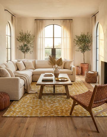6' x 9' Hand Knotted Moroccan Wool Rug