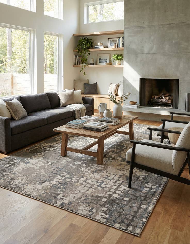 Detail image of 10' 6 x 16' 5  Washable Spectrum Rug