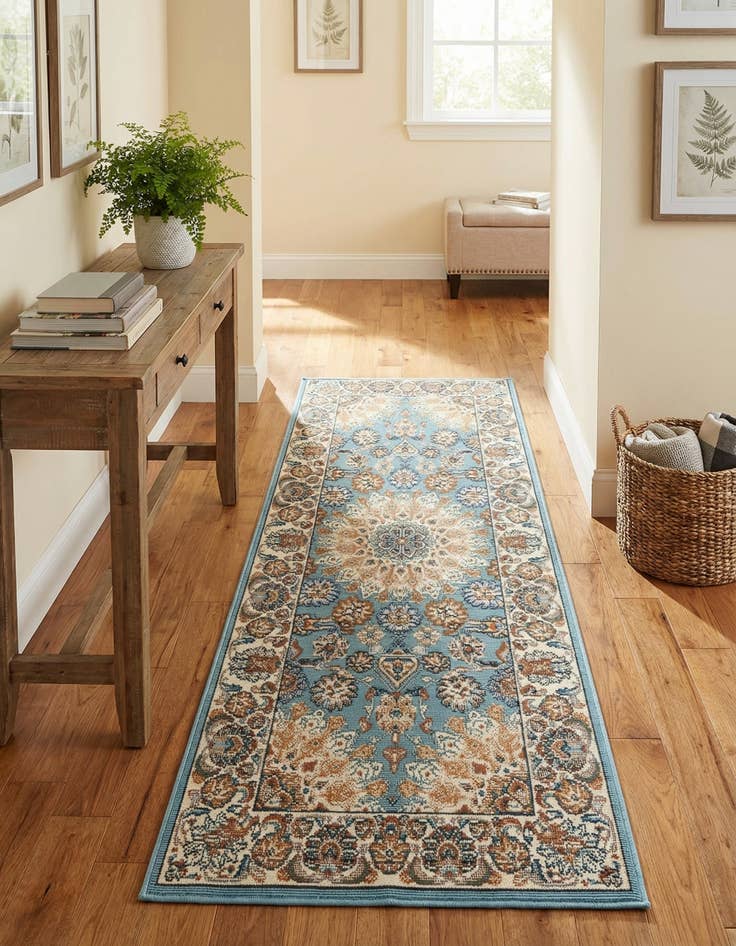 Detail image of  2' x 5' 1  Washable Traditional Indoor / Outdoor Runner Rug