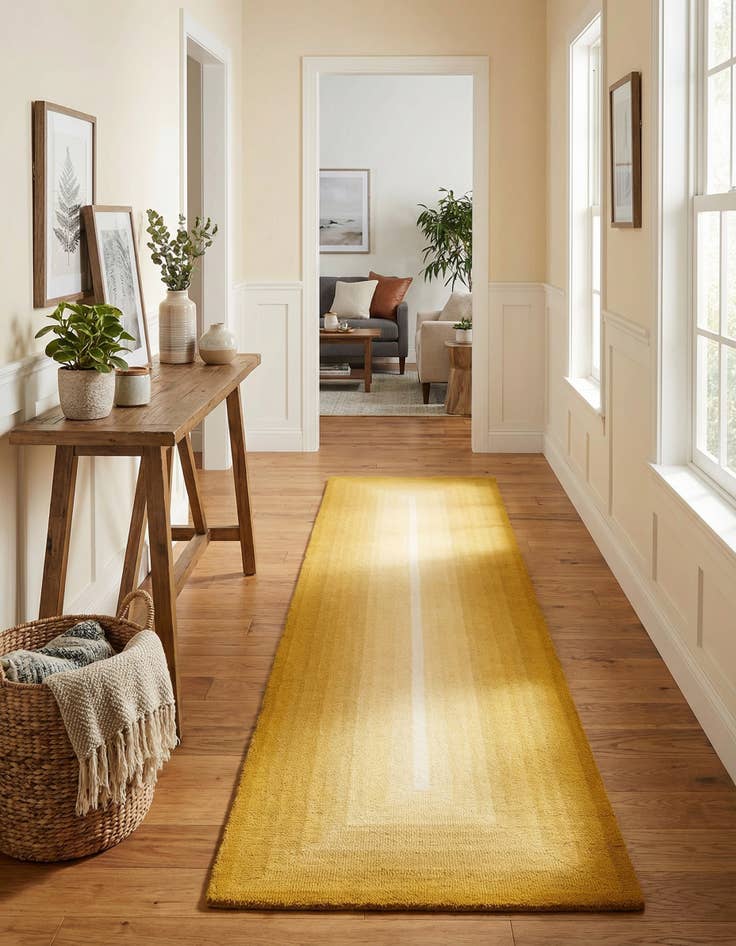 Detail image of 2' 7 x 12' Ombre Wool Runner Rug