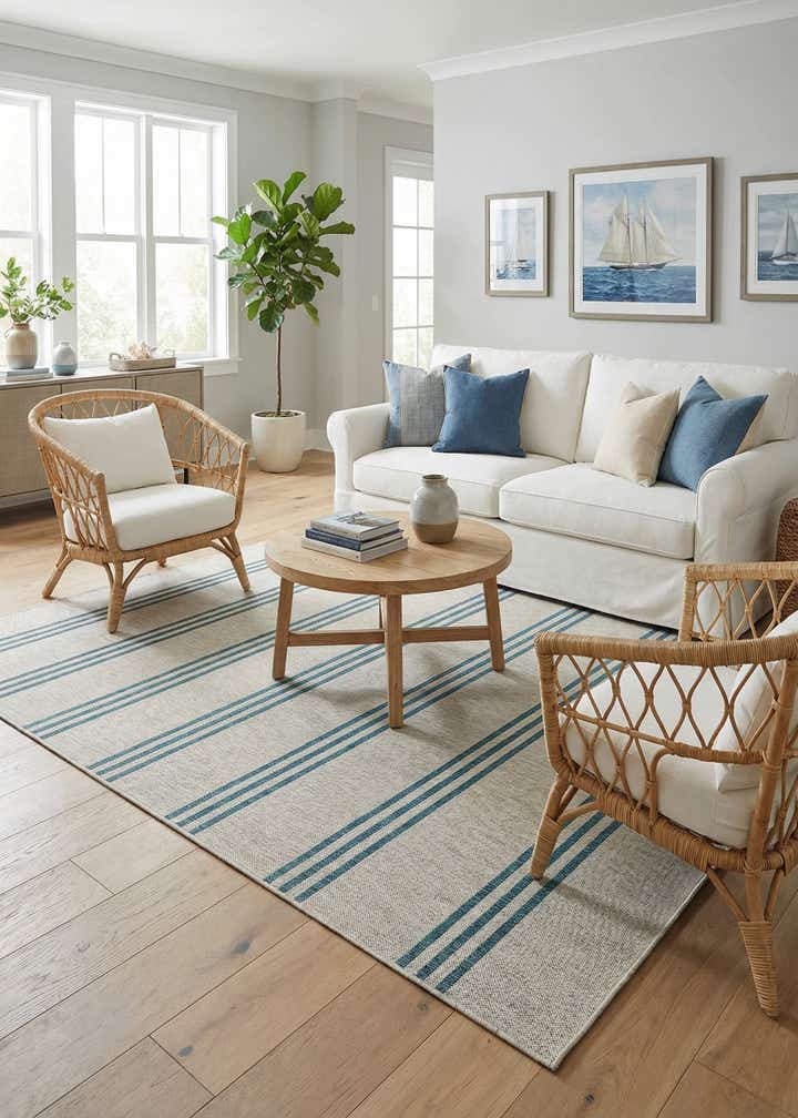 6' x 9' Easy-Clean Jill Zarin Anguilla Indoor / Outdoor Rug