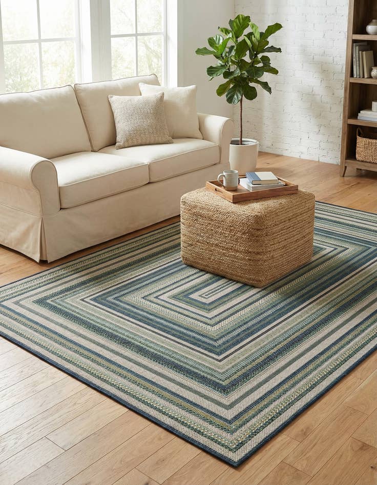 Detail image of 5' 3 x 7' 7  Washable Baja Indoor / Outdoor Rug