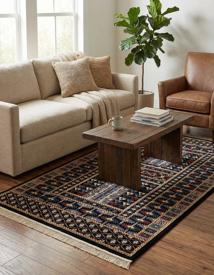 Detail image of 5' 3 x 8' Bokhara Rug