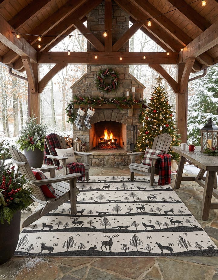 9' x 12' Easy-Clean Holiday Indoor / Outdoo...