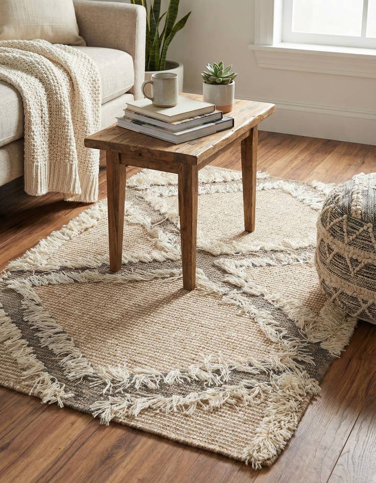 Detail image of  2' x 2' 10  Hand Woven Arizona Wool Rug