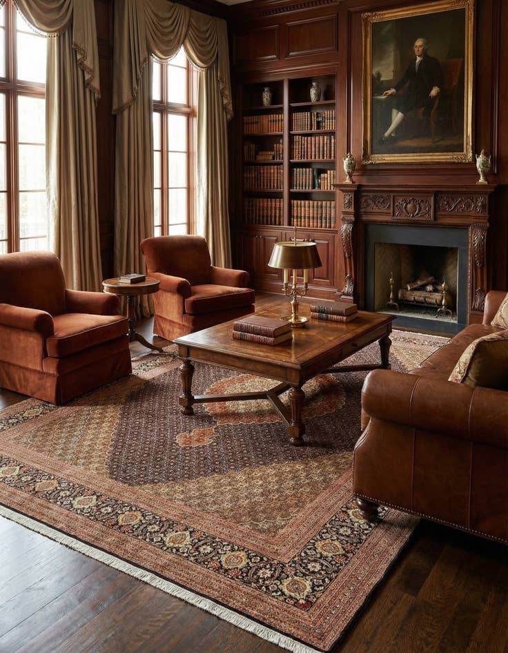 Detail image of 8' 3 x 11' 6 Tabriz Mahi Rug