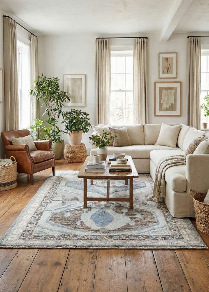 8' 2 x 10' 2 Hand Knotted Moroccan Wool Rug