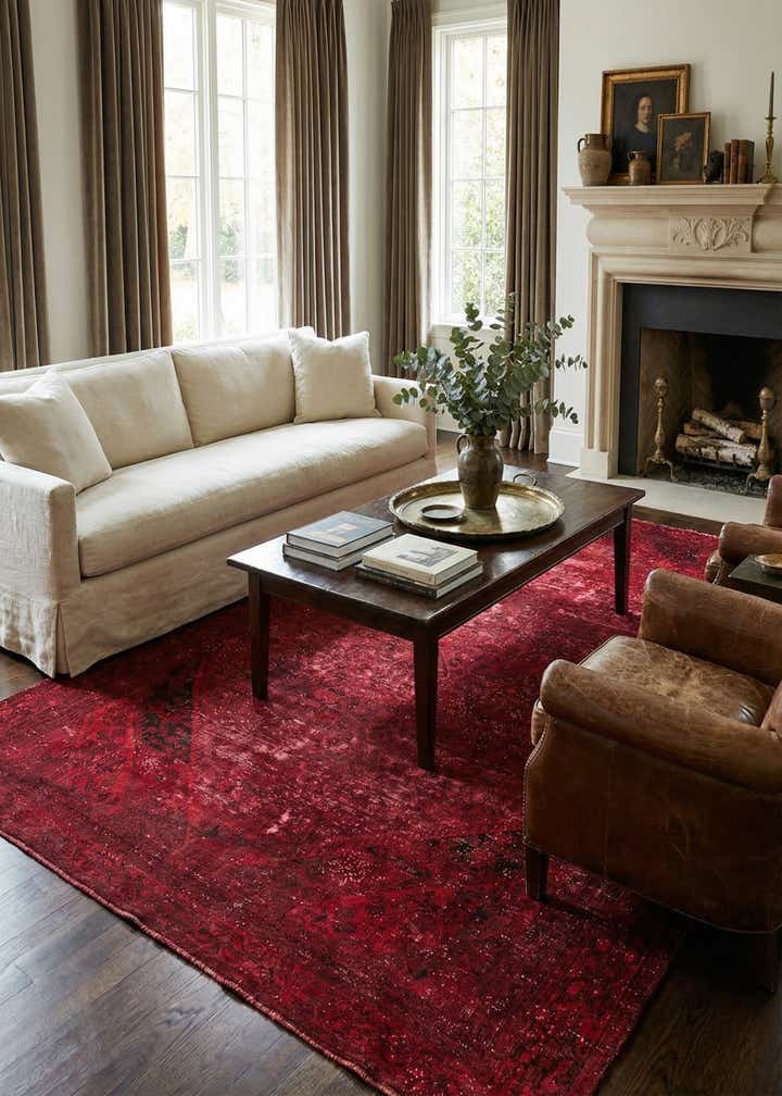 7' 6 x 11' 6 Hand Knotted Ultra Vintage Persian Wool Rug
