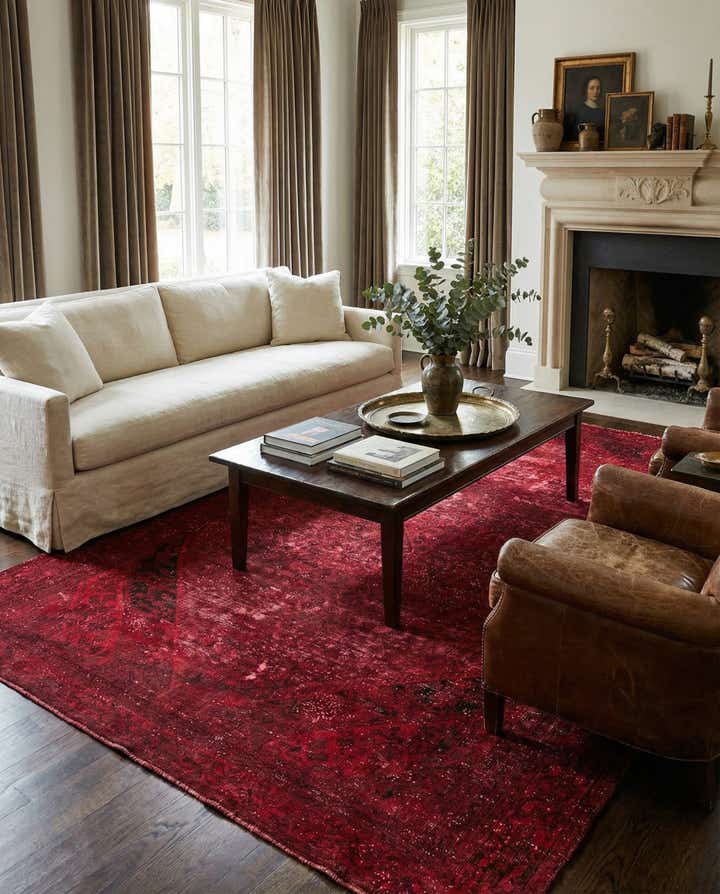 7' 6 x 11' 6 Hand Knotted Ultra Vintage Persian Wool Rug
