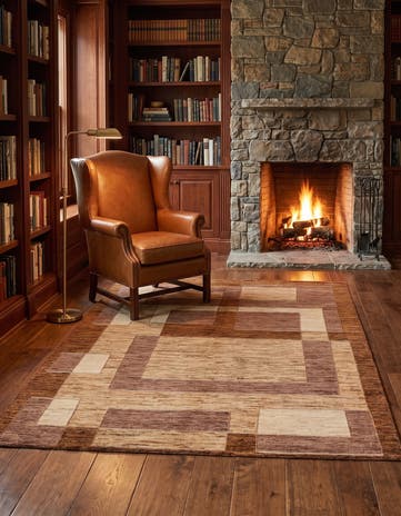 5' 1 x 6' 6 Hand Knotted Kashkuli Gabbeh Rug