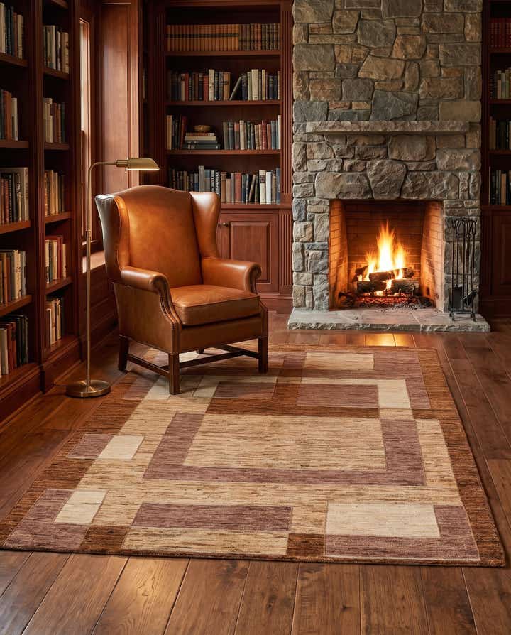 5' 1 x 6' 6 Hand Knotted Kashkuli Gabbeh Rug