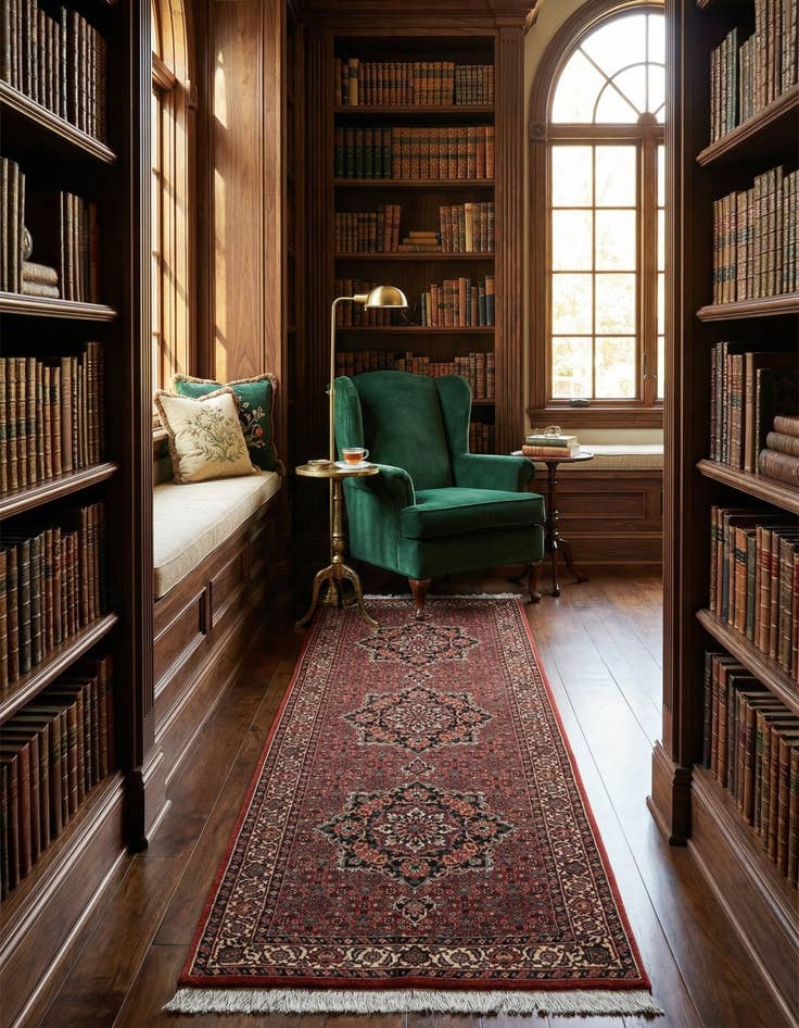 Detail image of 2' 5 x 7' 4 Bidjar Wool Runner Rug