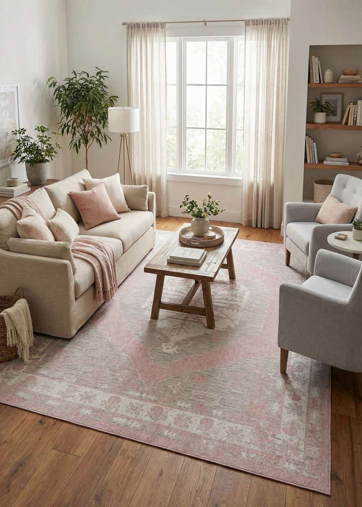 10' x 14' Easy-Clean Traditional Indoor / Outdoor Rug