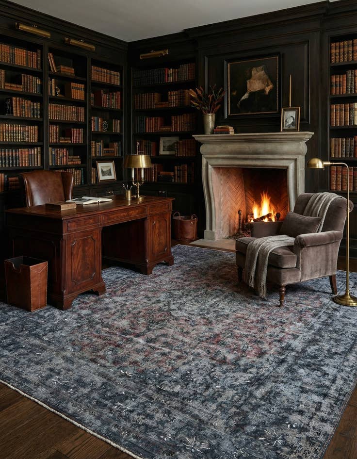 Detail image of 9' 7 x 12' 10 Vintage Royal Wool Rug