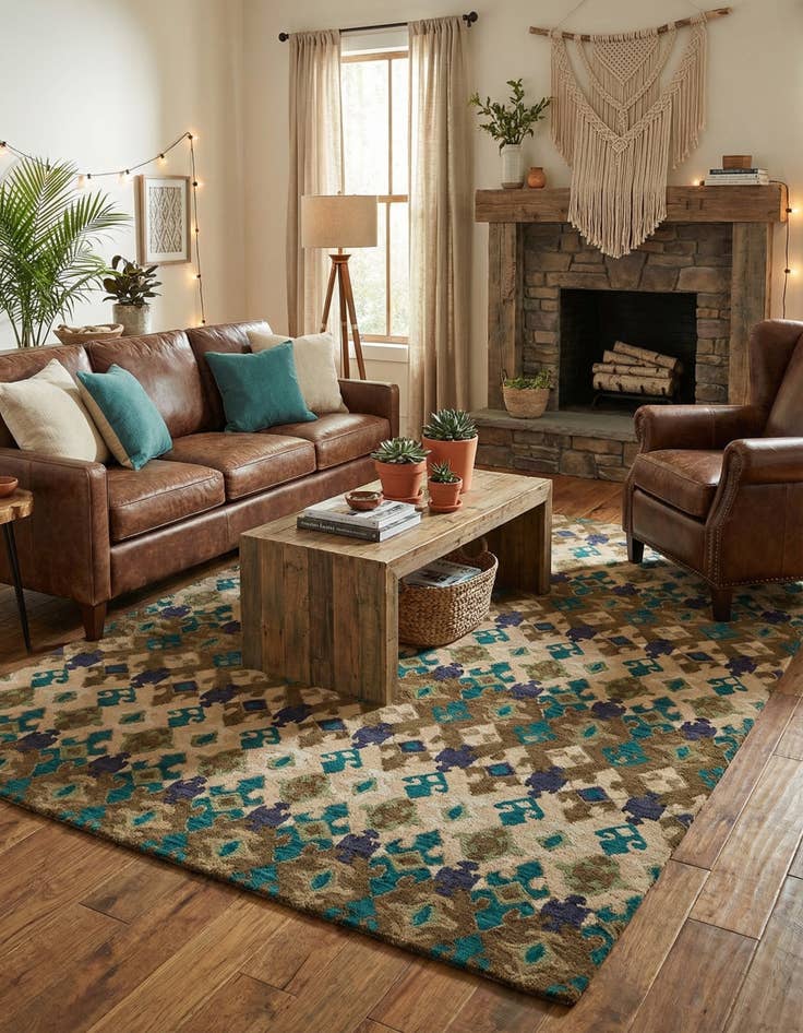 Detail image of  8' 1 x 10' Luna Wool Rug