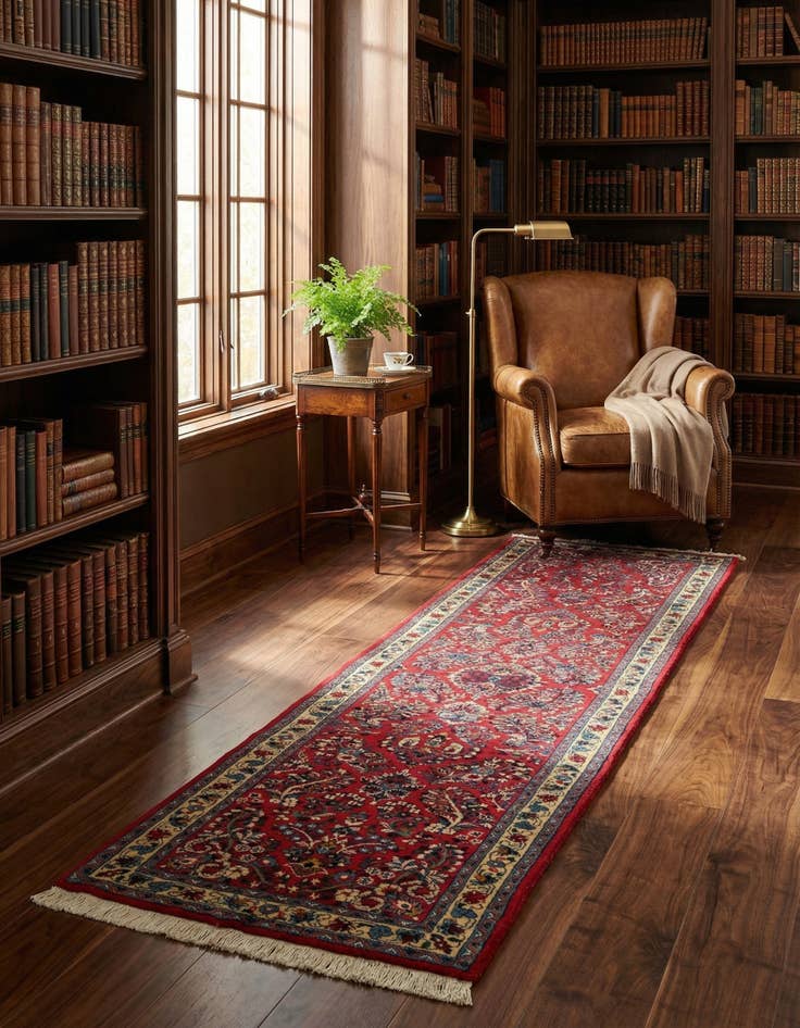 Detail image of  2' 7 x 9' 11 Sarouk Runner Rug