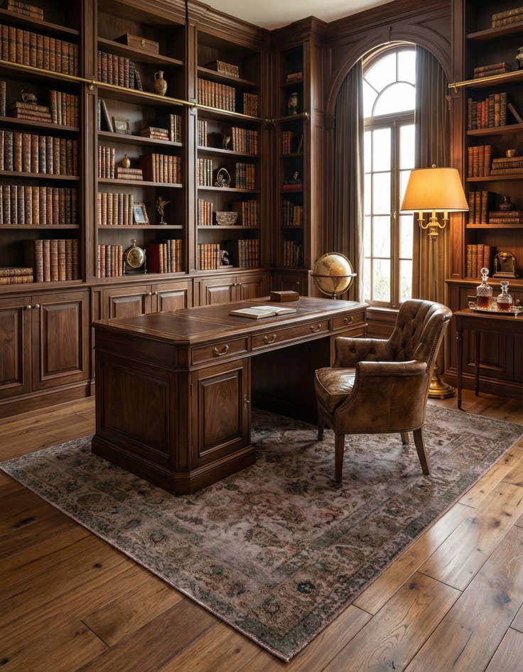 Detail image of 6' 10 x 9' 9 Vintage Royal Wool Rug