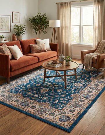 Egyptian Blue Medina Rug