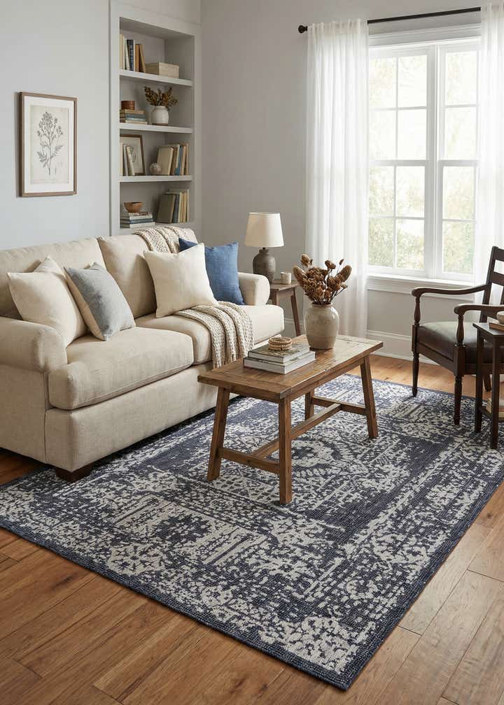 7' x 10' Easy-Clean Traditional Indoor / Outdoor Rug