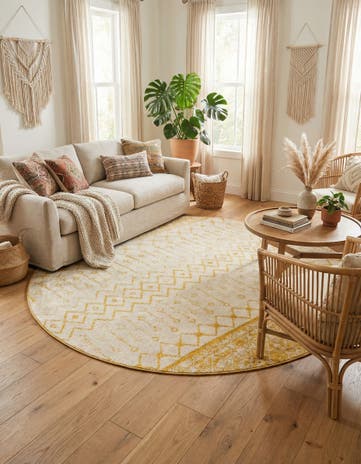 10' x 10' Moroccan Trellis Round Rug