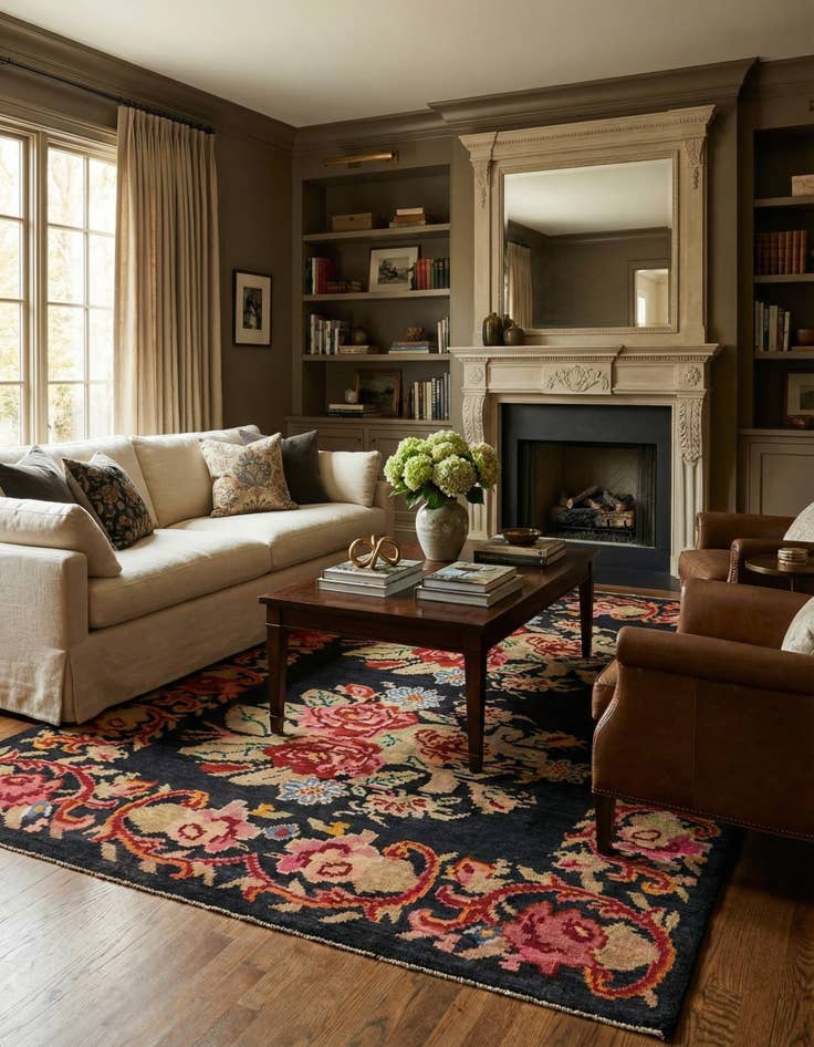 Detail image of  8' x 10' 3  Hand Knotted Darya Rug