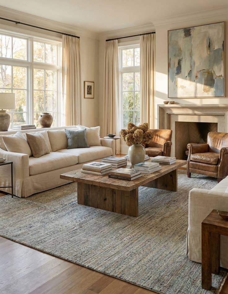 Detail image of 8' 11 x 11' 7 Agra Wool Rug