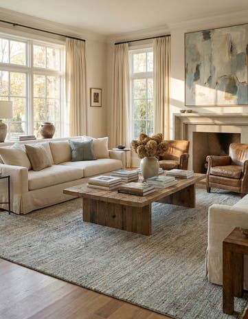 8' 11 x 11' 7 Agra Wool Rug
