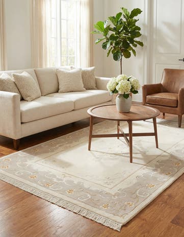 3' 11 x 5' 11 Hand Knotted Darya Wool Rug