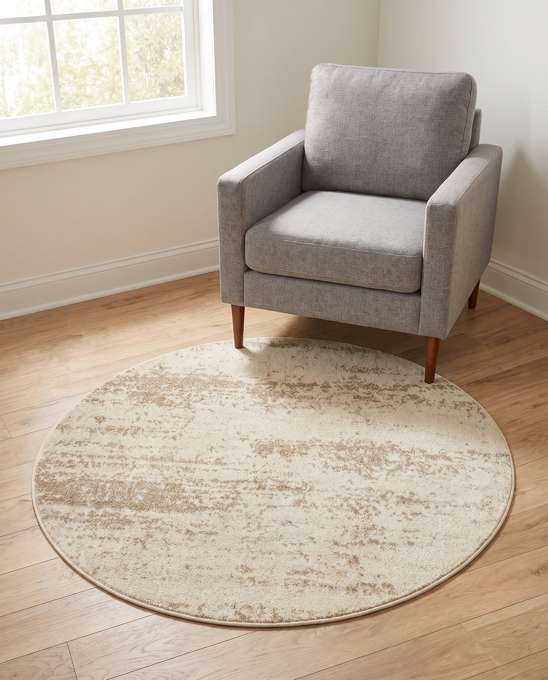 4' x 4' Angelica Round Rug