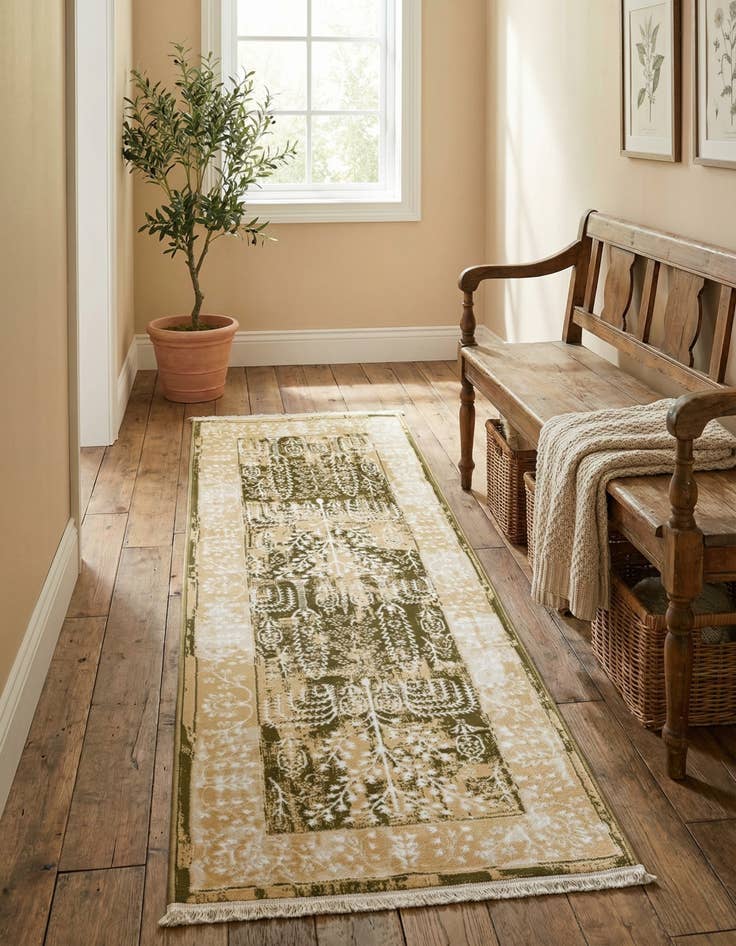 Detail image of 2' x 6' Nain Design Runner Rug