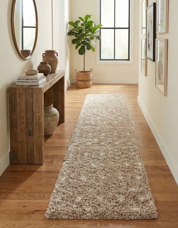 2' 9 x 15' Moroccan Trellis Shag Runner Rug